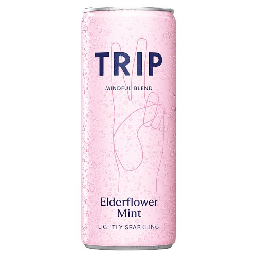 Trip Cbd Infused Elderflower Mint 250ml pack shot