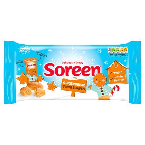 SOREEN XMAS GINGERBREAD MINI LOAVES 5PK pack shot
