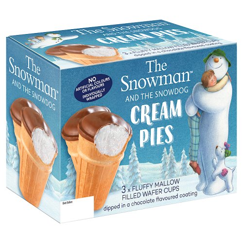 SNOWMAN & SNOWDOG CREAM PIES 3PK pack shot