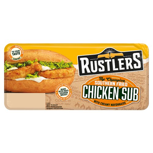 RUSTLERS CHICKEN SUB 158G PMP pack shot
