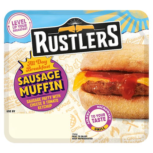 RUSTLERS BREAKFAST MUFFIN 155G PMP pack shot