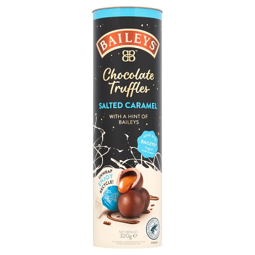 Baileys Salted Caramel Twist Wrapped Milk Truffles In Tube 320g pack shot