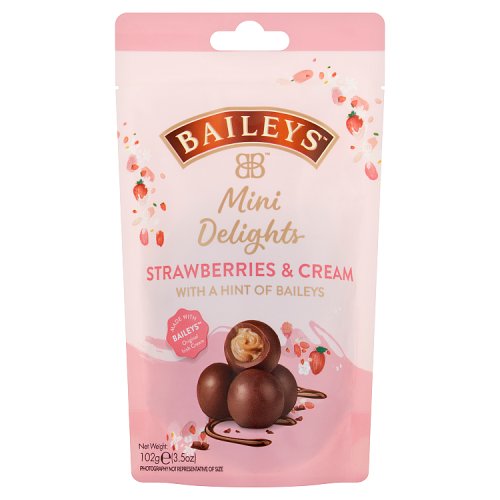 Baileys Choc.Delights Strawb. 102g pack shot