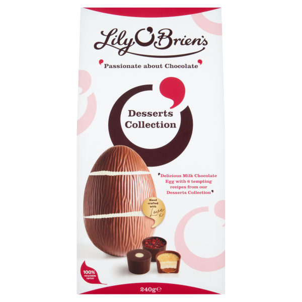 Lily O Briens Desserts Pouch Egg 215g pack shot