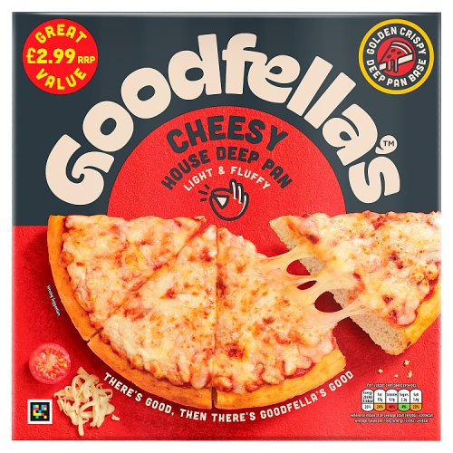 GOODFELLAS DEEP PAN CHEESE PIZZA 421G PMP pack shot
