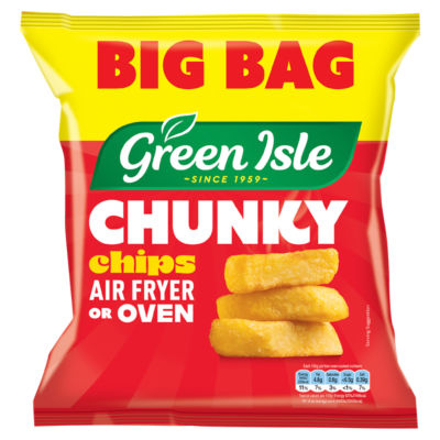 Green Isle Chunky Cut Oven Chips 1.3kg pack shot