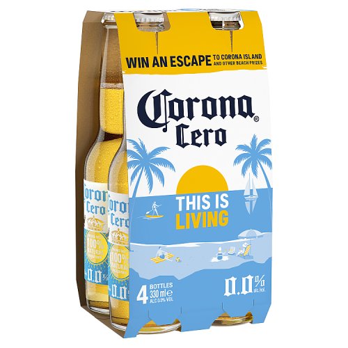 Corona Cero - 0% 4pk (4 x 330ml) pack shot