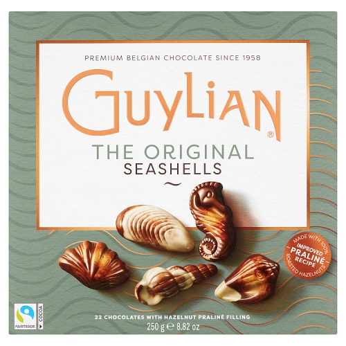 Guylian Praline Filled Seashells 250g pack shot