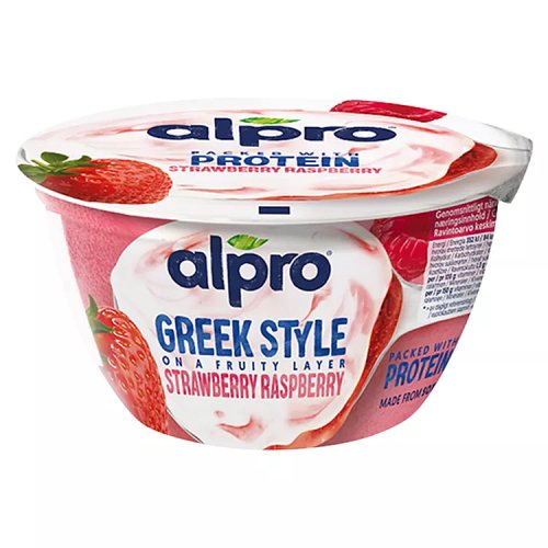 ALPRO GREEK STYLE STRAWBERRY & RASPBERRY pack shot