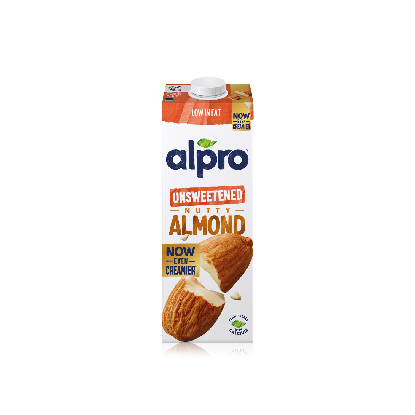 Alpro Almond Drink Unsweetened 1Ltr PMP pack shot