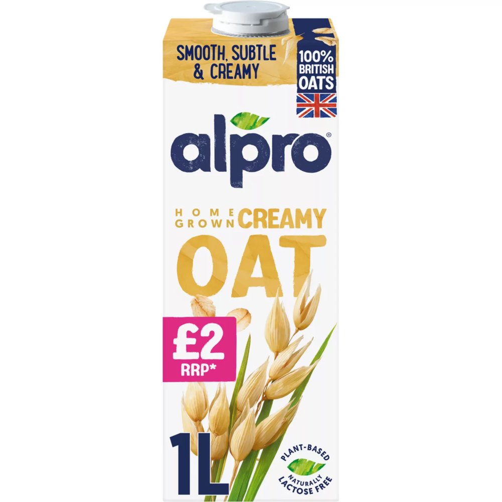 Alpro Oat Drink Original 1Ltr PMP pack shot