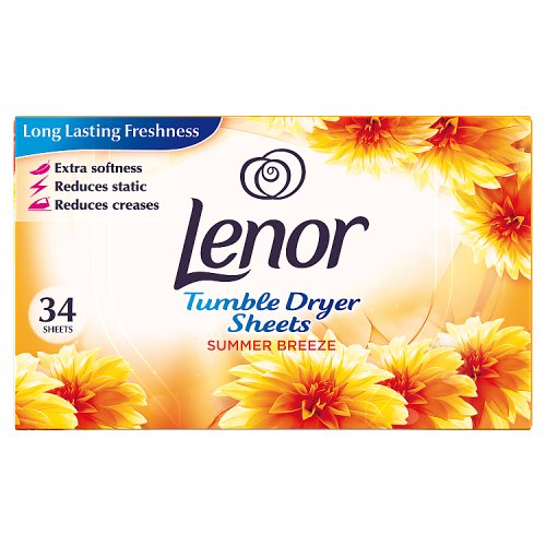 Lenor Tumble Dryer Sheets Summer CC Pack pack shot