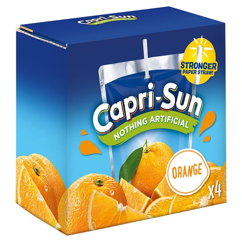 Capri Sun Orange 4pk (4 x 200ml) pack shot