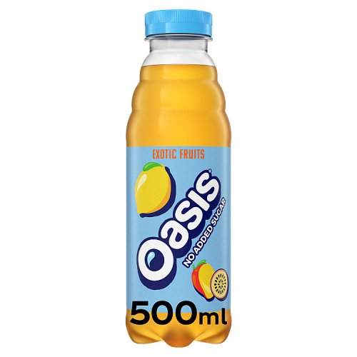 Oasis Exotic Fruit 500ml pack shot