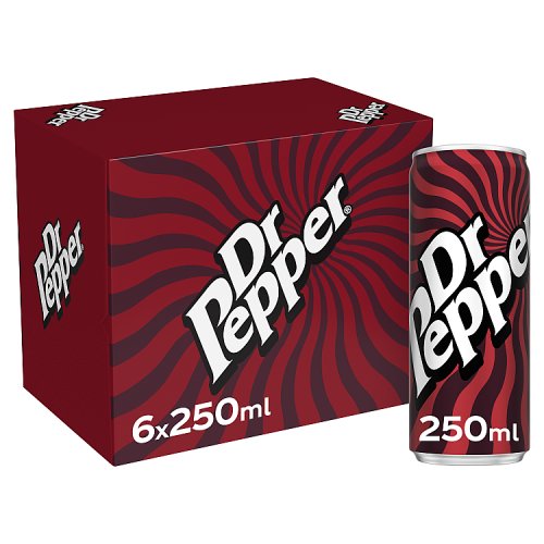 Dr Pepper Regular 6pk (6 x 250ml) pack shot
