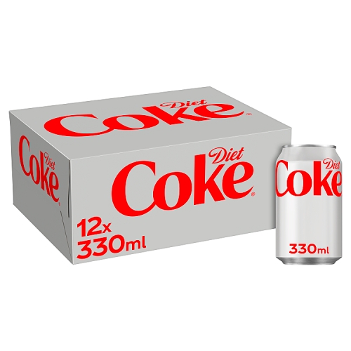 Coke Diet 12pk (12 x 330ml) pack shot