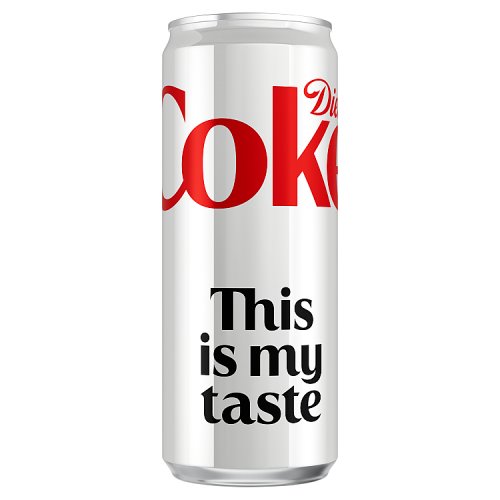 Coke Diet 330ml pack shot