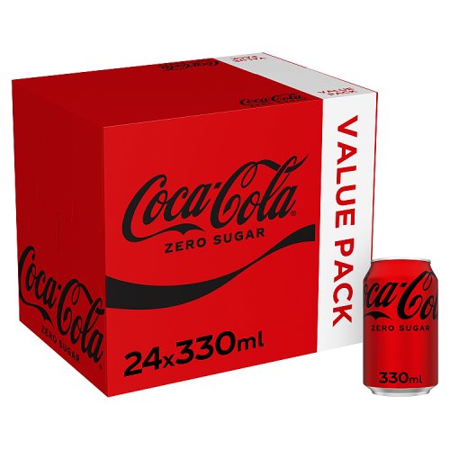 Coke Zero 24pk (24 x 330ml) pack shot