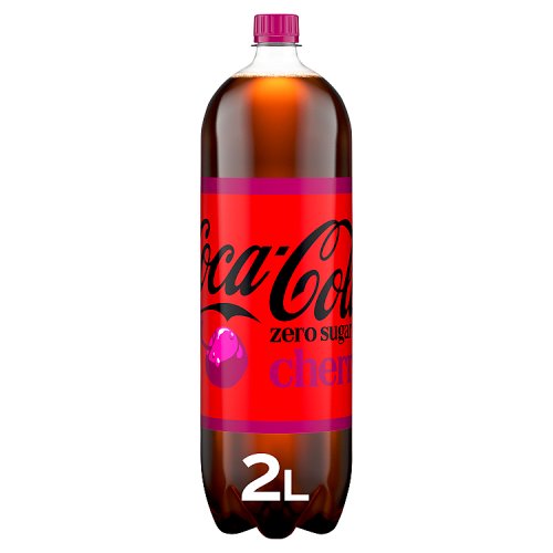 Coke Zero Cherry PET 2Ltr pack shot