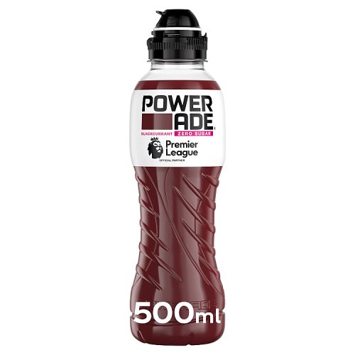 Powerade Zero Blackcurrant 500Ml pack shot