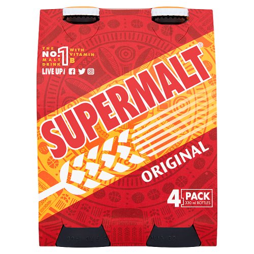 Supermalt Original 4pk (4 x 330ml) pack shot