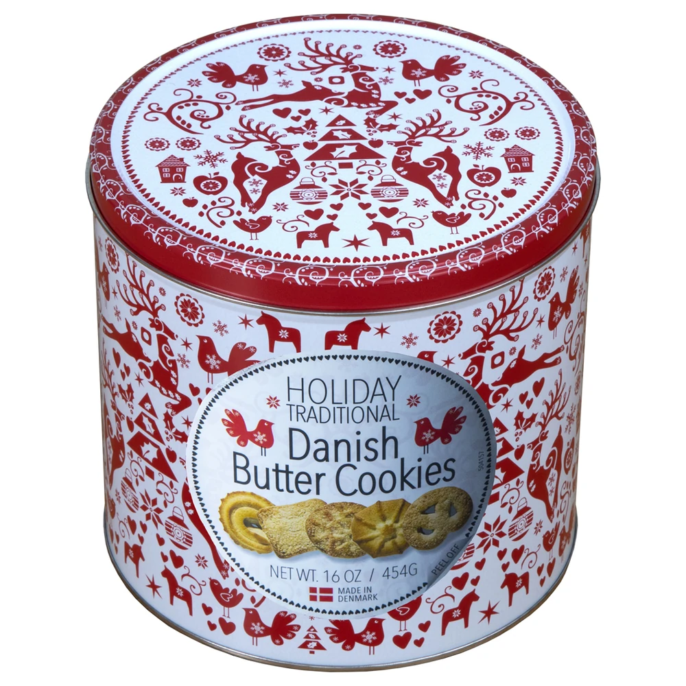 Jacobsens Danish Butter Cookie Tin 454g pack shot