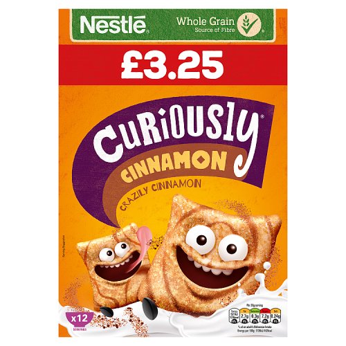 Nestle Curiously Cinnamon PM £3.25 375g pack shot