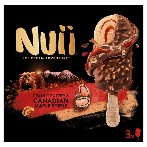 NUII PEANUT BUTTER & CANADIAN MAPLE SYRUP 3PK pack shot
