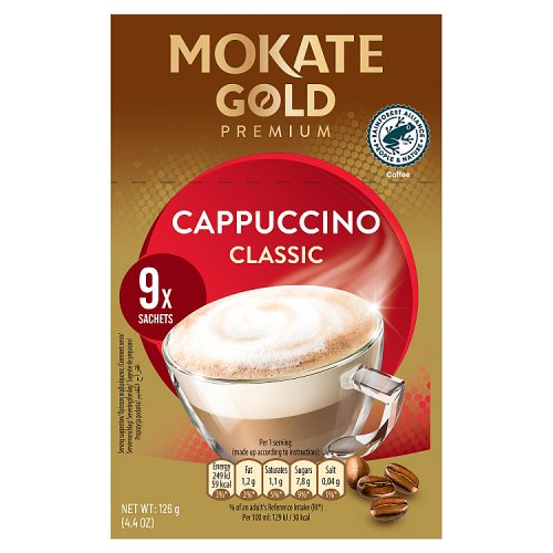 Mokate Gold Premium 9x14g Cappuccino Classic pack shot
