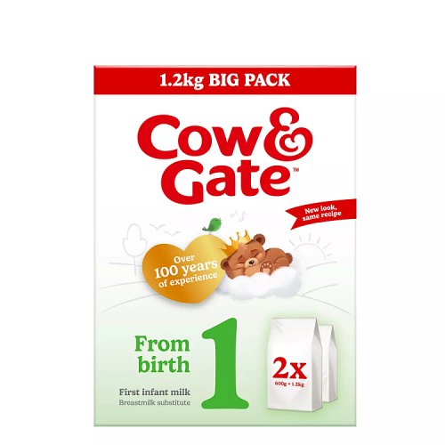 Cow & Gate Infant Milk Powder Big Pack (2x600gm) pack shot