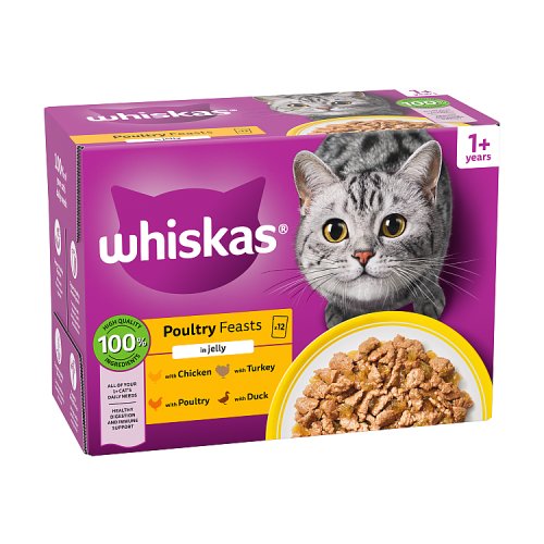 Whiskas Poultry Selection In Jelly 12 x 85g pack shot