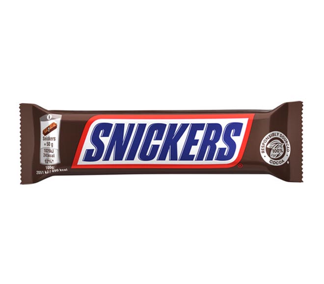Mars Snickers 50g pack shot