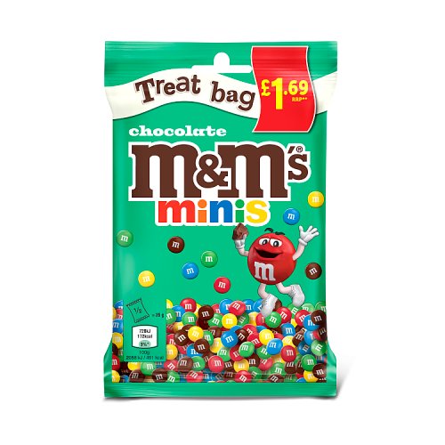 M&Ms Treat Bag Minis Chocolate 70g PM £1.69 pack shot