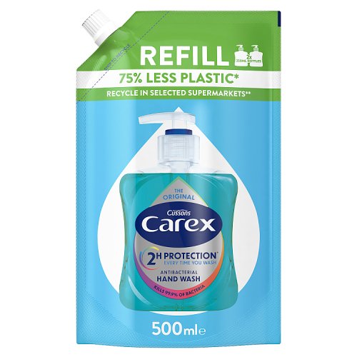Carex Handwash DOY Eco Refill 500ml Original pack shot