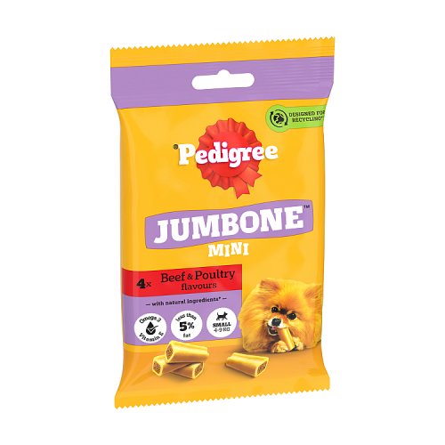 Pedigree Jumbone Small Dog With Beef 160g pack shot