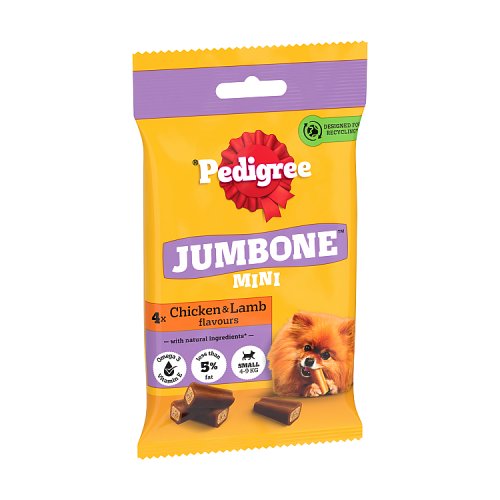 Pedigree Jumbone Small Dog Treats With Chicken And Lamb 160g pack shot