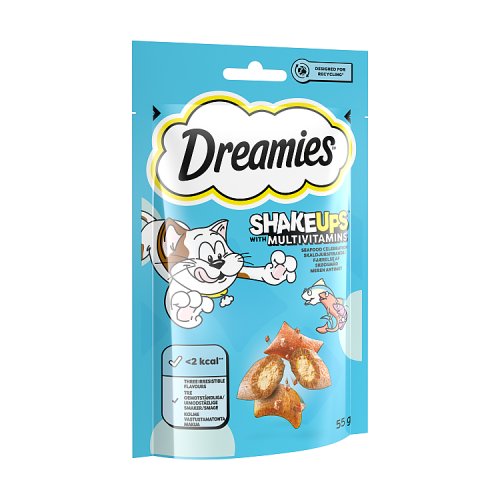 Dreamies Shakeups Seafood Celebrations Cat Treats 55g pack shot