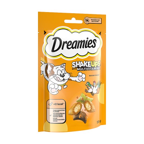 Dreamies Shakeups Rockin Roost Cat Treats 55g pack shot