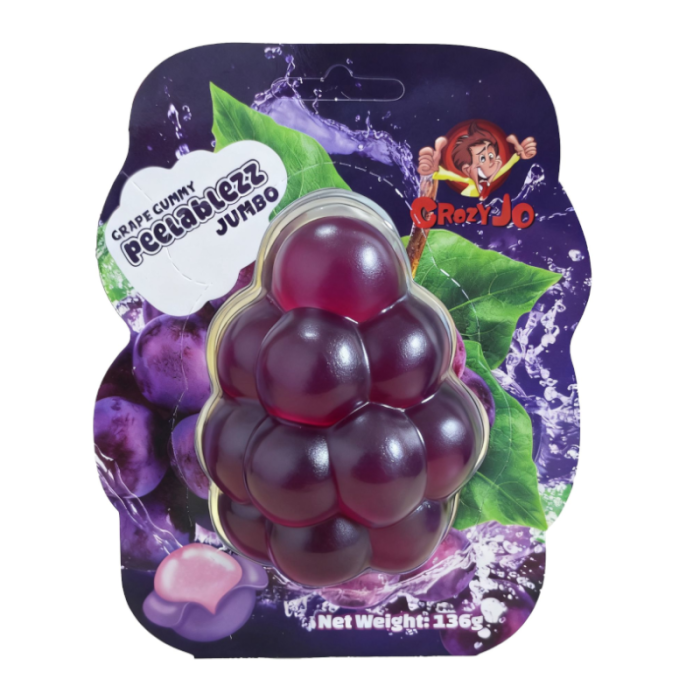 Crazy Jo Peelablezz Jumbo Grape 136g pack shot