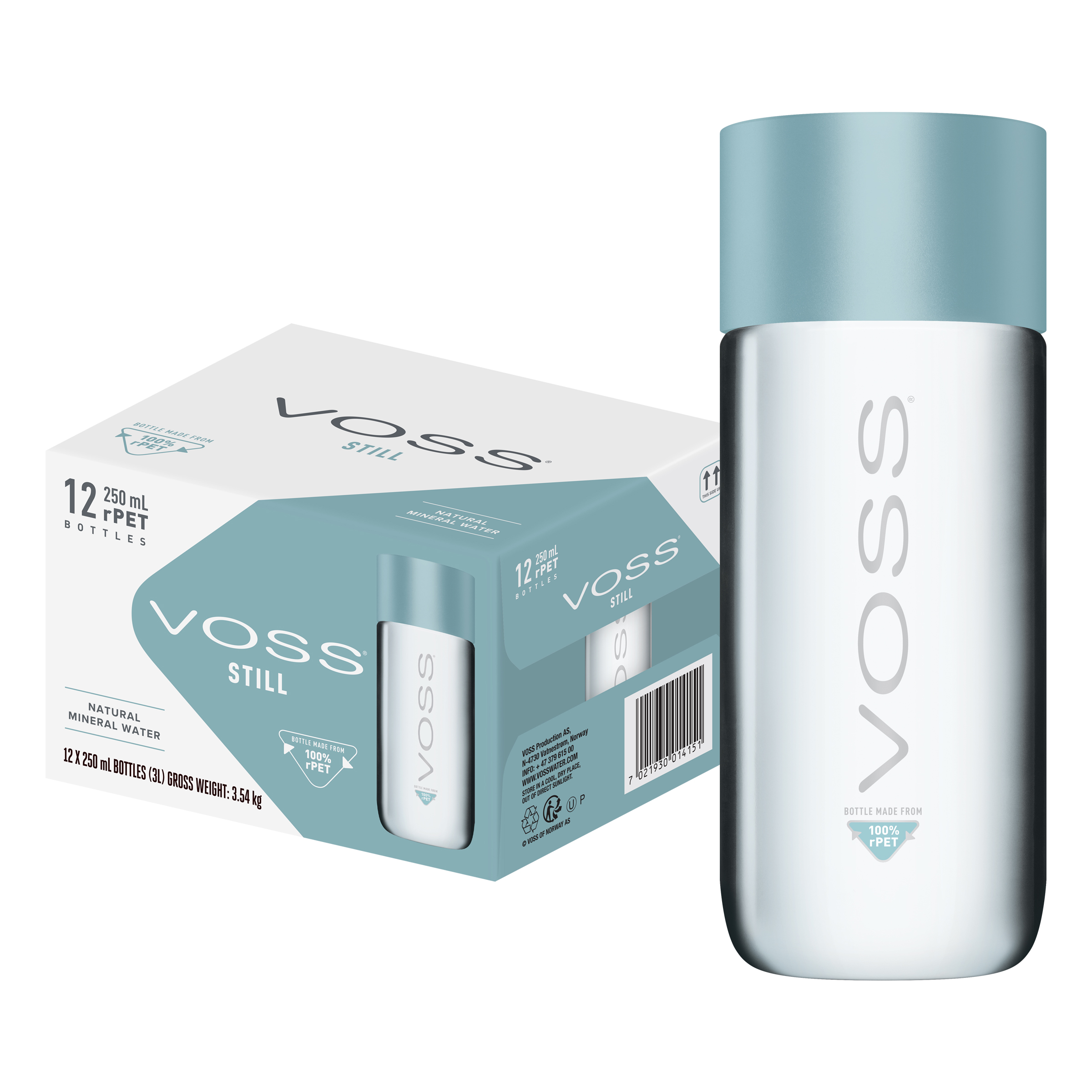 Voss Still Water 250ml pack shot