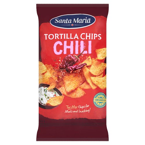 Santa Maria Tortilla Chips Chili 475g pack shot