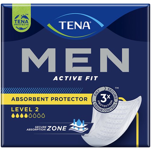 Tena Men Level 2 Medium Pads 10s pack shot