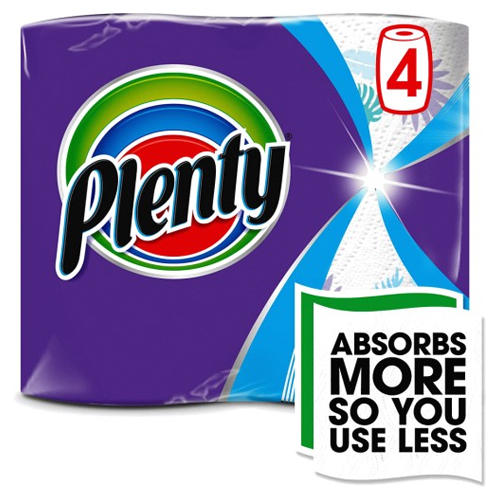 Plenty Stylish Roll 4s (4 x 100 Sheets) pack shot