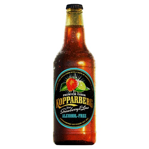 Kopparberg Alcohol Free Strawberry & Lime - 0% 500ml pack shot
