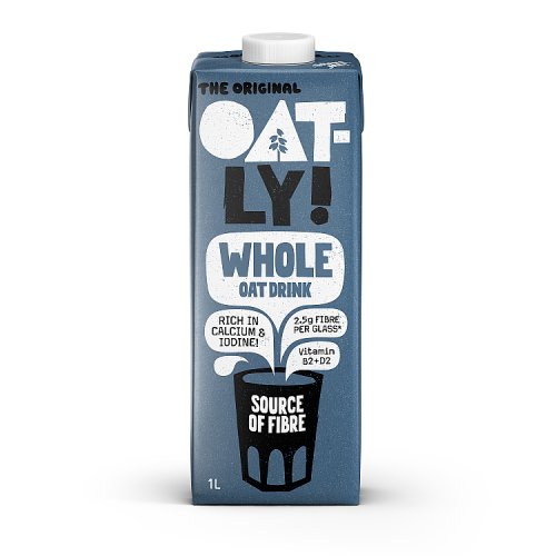 Oatly Oat Drink Whole 1Ltr pack shot