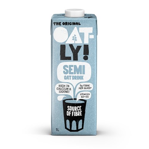 Oatly Oat Drink Semi 1Ltr pack shot