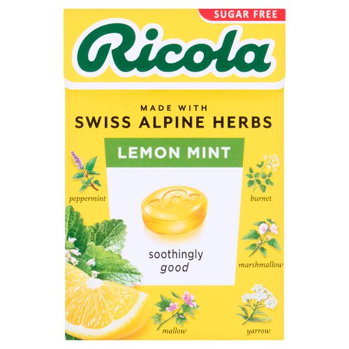 Ricola Lemon & Mint S/F Box 45g pack shot