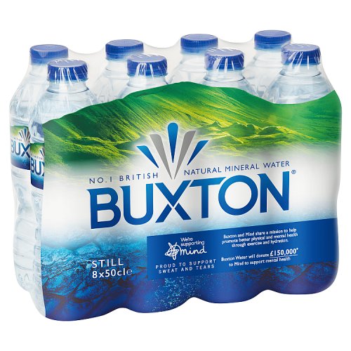 Buxton Mineral Water (8 x 500ml) pack shot