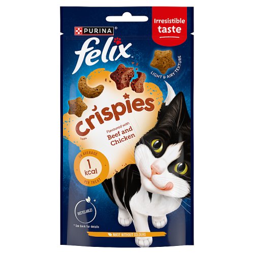 Felix Crispies Cat Treats Beef & Chicken 45g pack shot