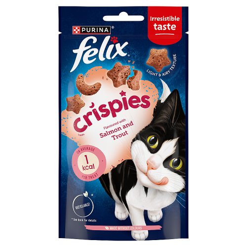 Felix Crispies Bag Salmon & Trout 45g pack shot
